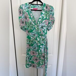 Lilly Pulitzer Sailynn Short-Sleeve Wrap Romper